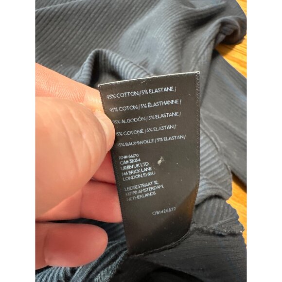 Maeve By Anthropologie Black Ribbed Mock Neck Long Sleeve Top Size L - Picture 6 of 7